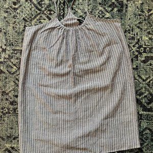 Nunui Striped Racer-Back Dress - Size Medium (10 AUS)